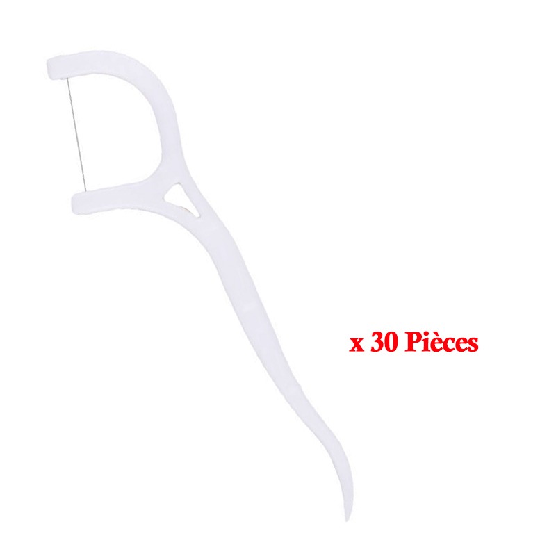 Kit de Fil Dentaire 30 Pièces - Blanc