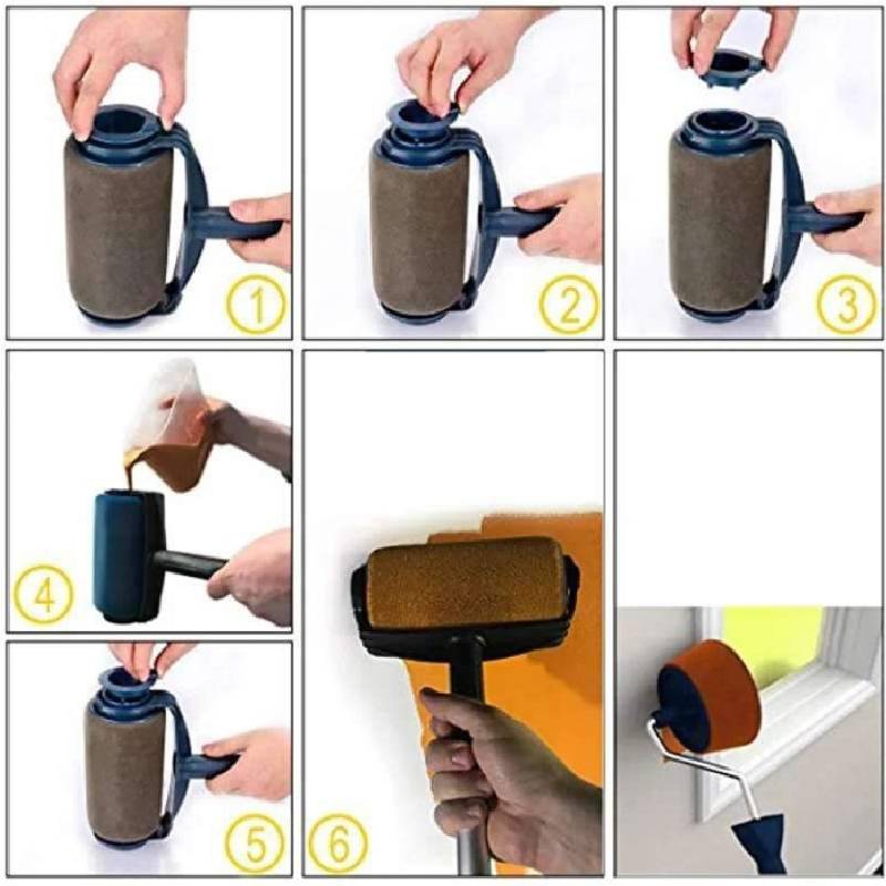 Kit de rouleau de peinture intelligent Paint Roller - 6 pièces - Image 4