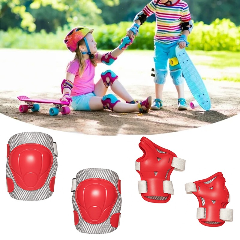 Kit de Sécurité Patins à Roulettes pour Enfant - Rouge - Image 2