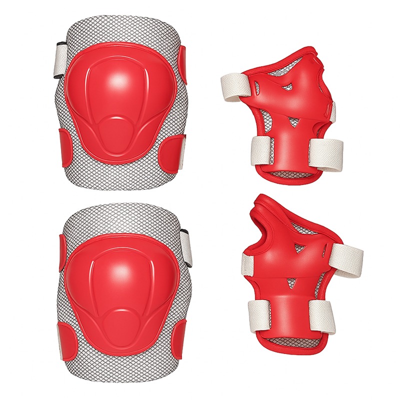 Kit de Sécurité Patins à Roulettes pour Enfant - Rouge