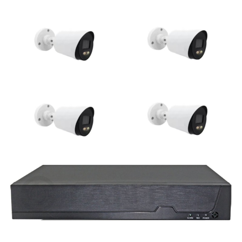 Kit De Surveillance DVR + 4 Caméras 5MP (AX-6464)