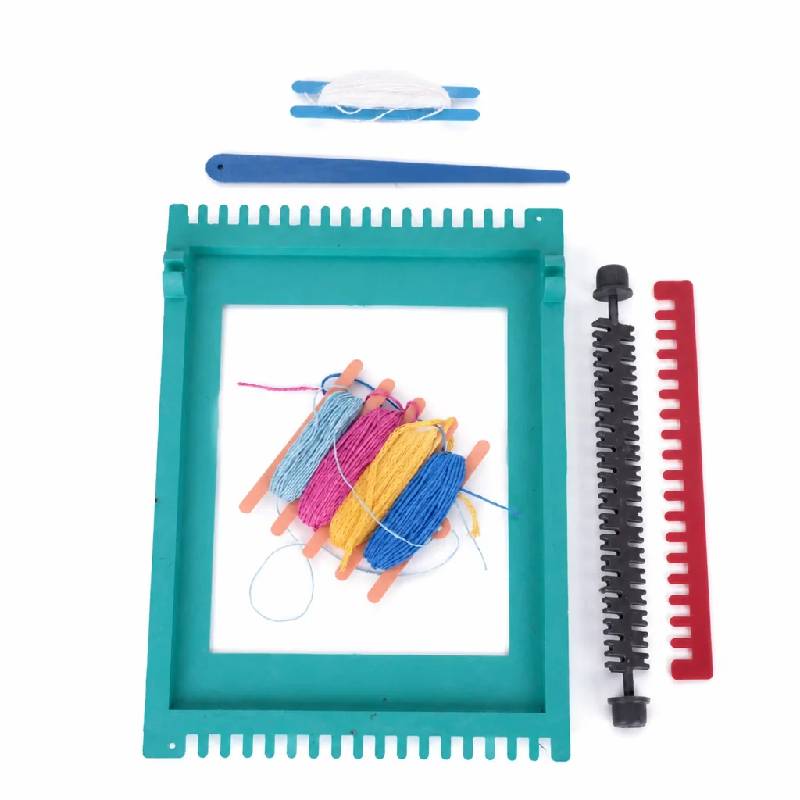 Kit de Tissage Le Coq Mensej Avec Fils Colorés