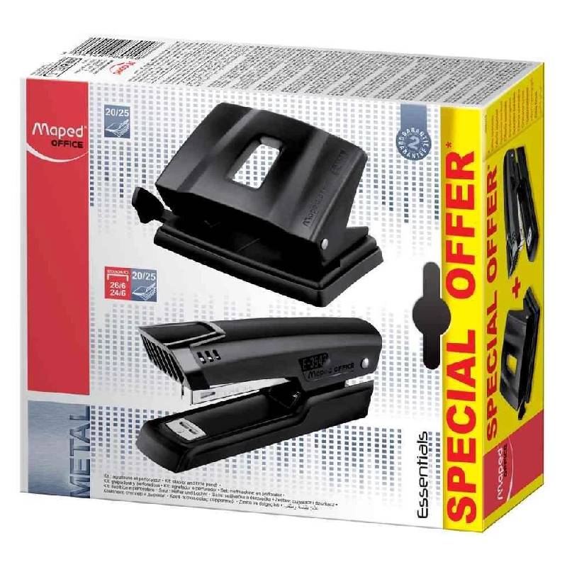 Kit Essentials MAPED Agrafeuse + Perforateur 20/25 Feuilles - Image 4