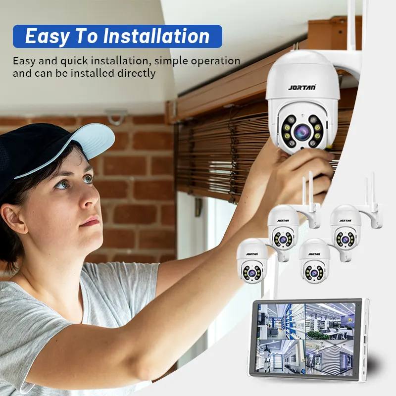 Kit de Surveillance JORTAN NVR + 8 Caméras Externes 2MP - Image 3