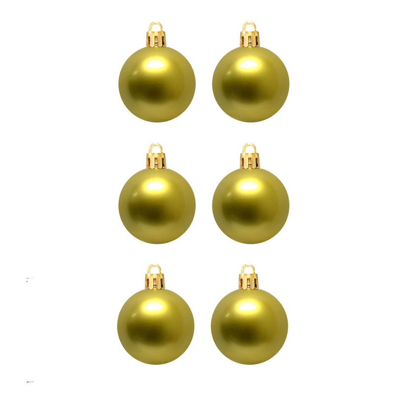 6 Boules de Décoration Grand Model Pour Sapin (KM027)