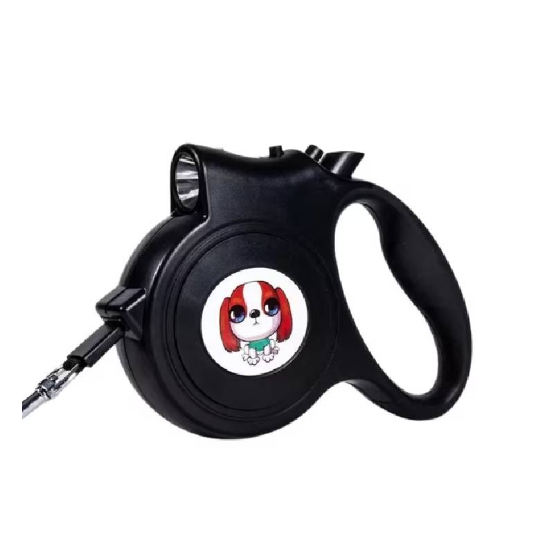 Laisse Rétractable FG901 Extensible pour Chien 5M - Noir