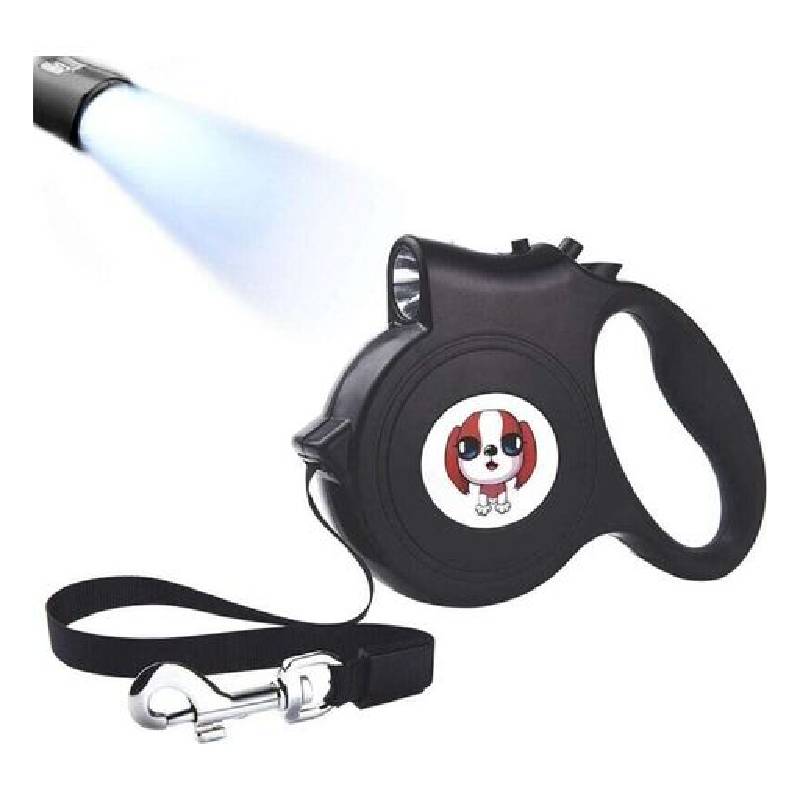 Laisse Rétractable FG901 Extensible pour Chien 5M - Noir - Image 2