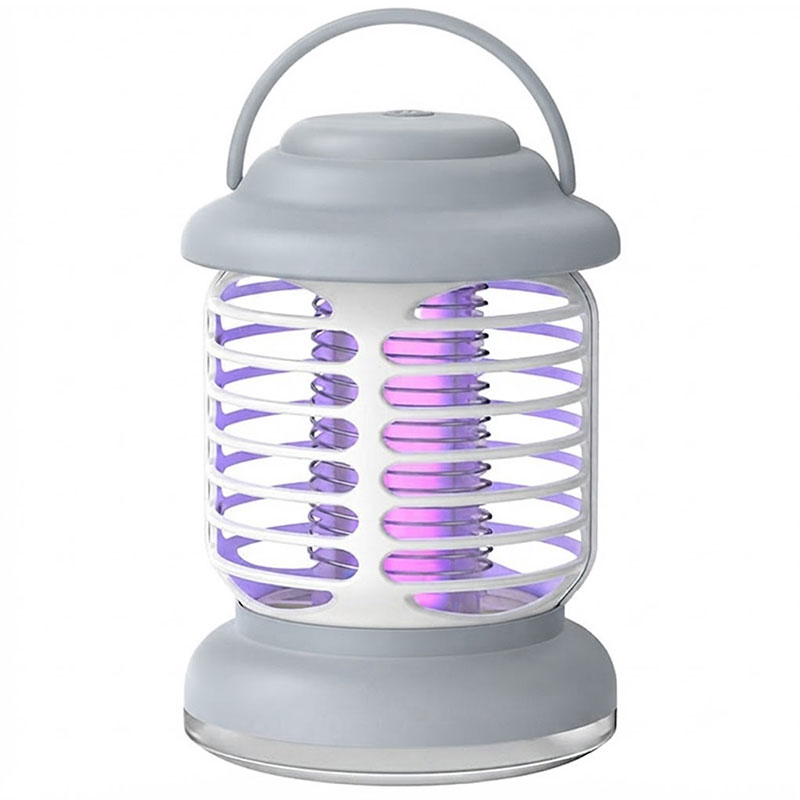 Lampe Anti-Moustiques Portable USB avec Lumière - Gris