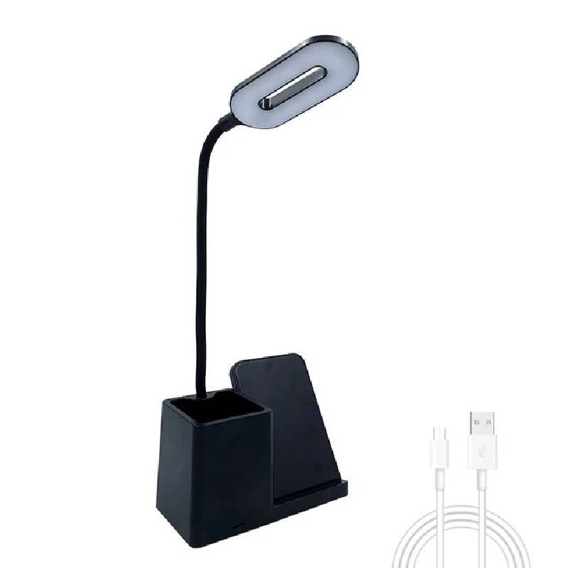 Lampe De Bureau + Pen holder + Wireless Charge 5 w - Noir