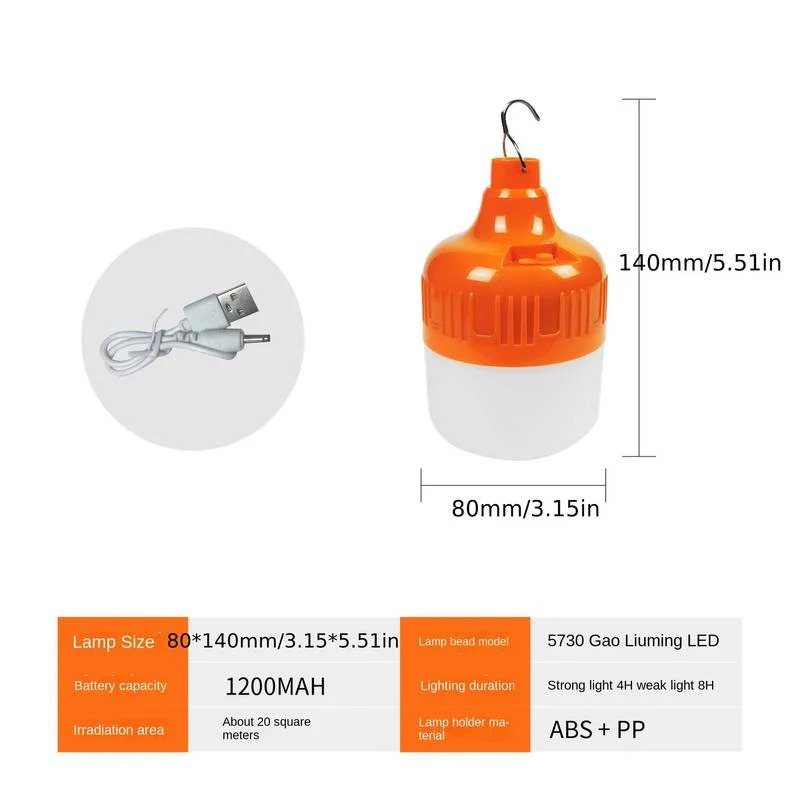 Lampe De Camping Portables Résistant à L'eau - LAMPE-ORANGR - Image 6