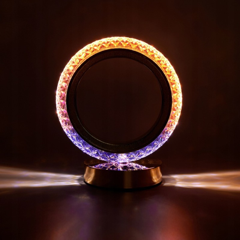 Lampe de Table LED Cristal Sans Fil Forme Cercle - Image 4