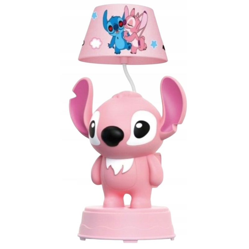 Lampe de Bureau pour Enfant LED Stitch 338 Rechargeable - Rose