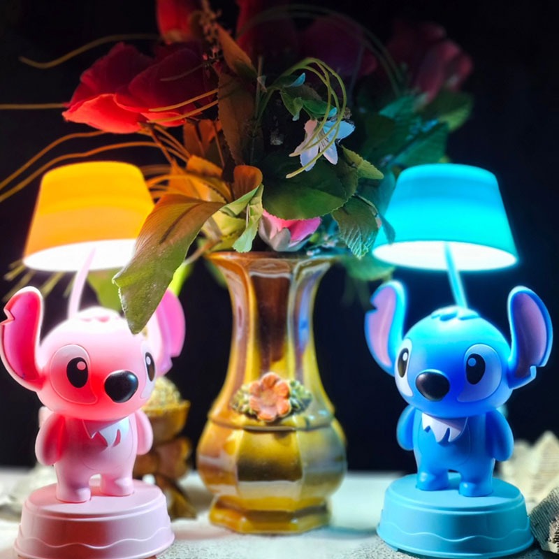 Lampe de Bureau pour Enfant LED Stitch 338 Rechargeable - Rose - Image 2