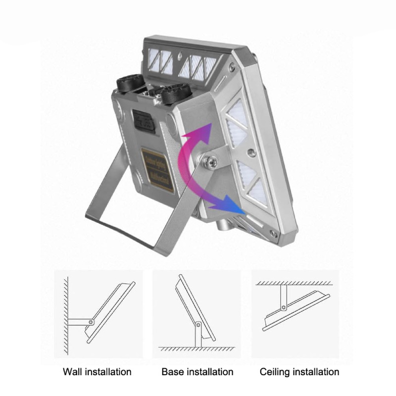 Lampe De Travail Rechargeable Puissante à LED RVB - W8138-1 - Image 4