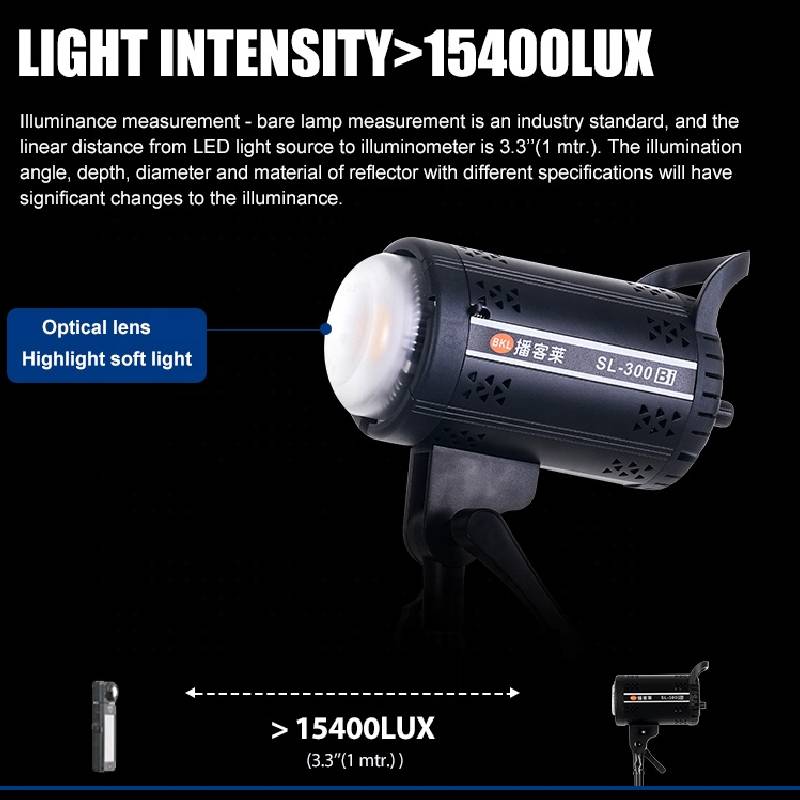 Lampe LED Photographie ZSYB BKL-SL300BI Bi-Color 120W - Image 4