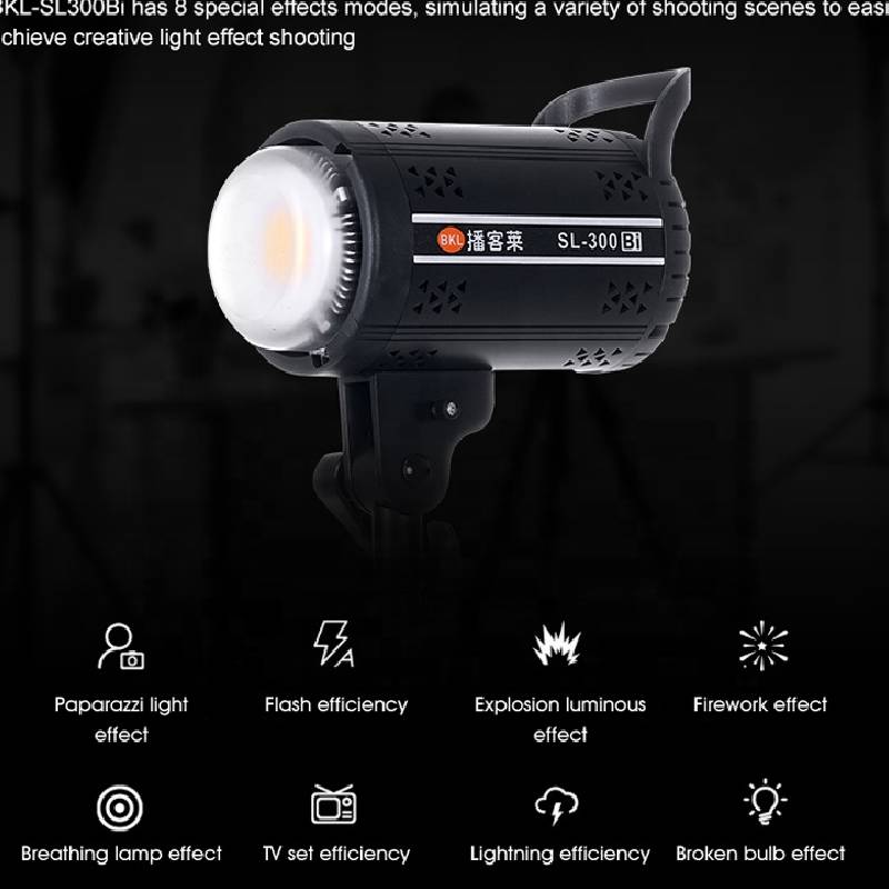 Lampe LED Photographie ZSYB BKL-SL300BI Bi-Color 120W - Image 2