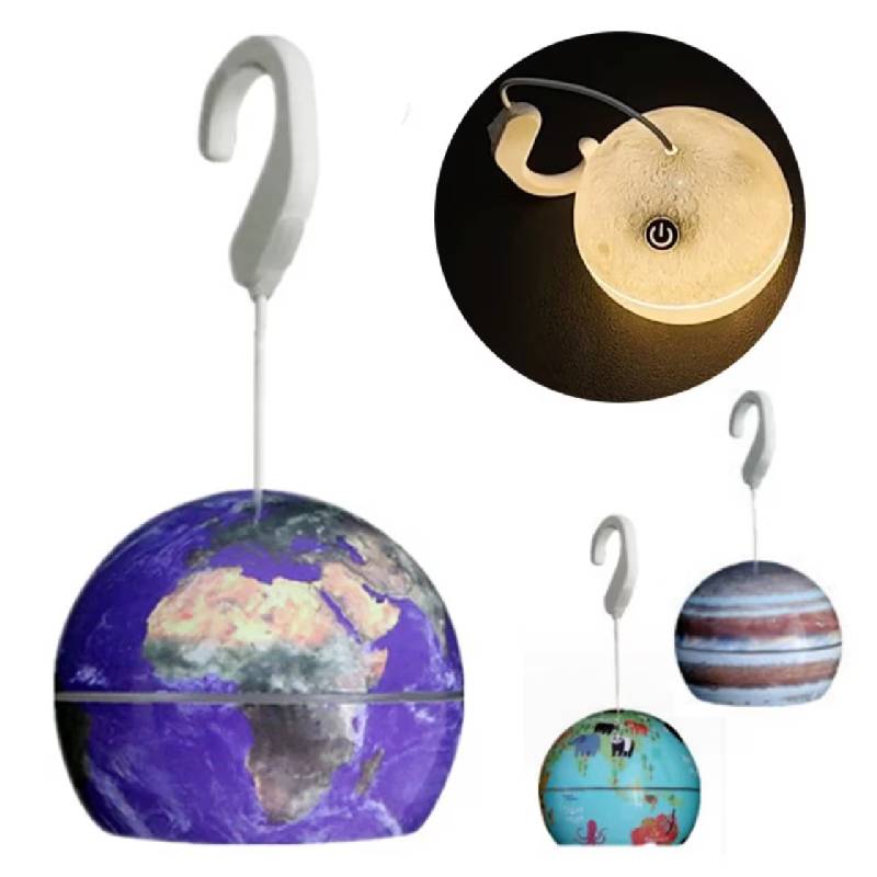 Lampe Planète SL-009 LED Créative Rechargeable Multicolore - Image 4