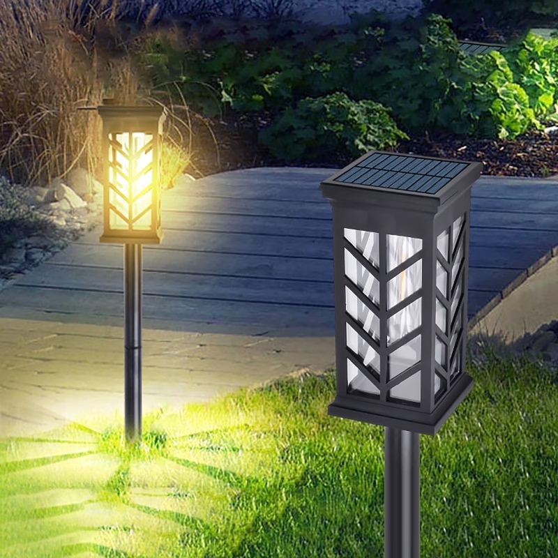  Lampe Solaire de Jardin Avec Piquet - Noir - Image 2