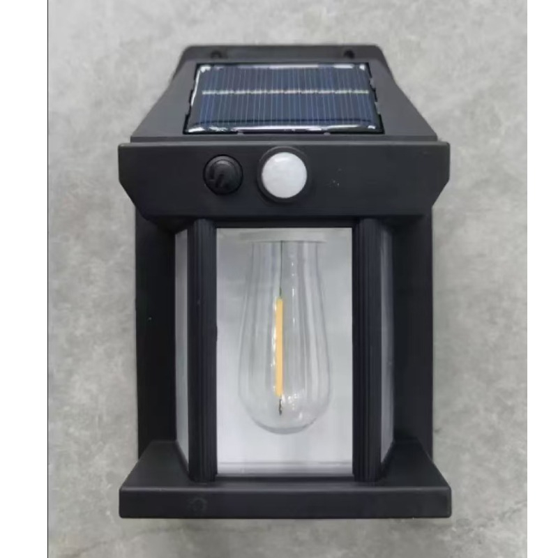 Lampe Solaire LED En Forme D’ampoule Photovoltaïque Avec Détecteur - Image 3