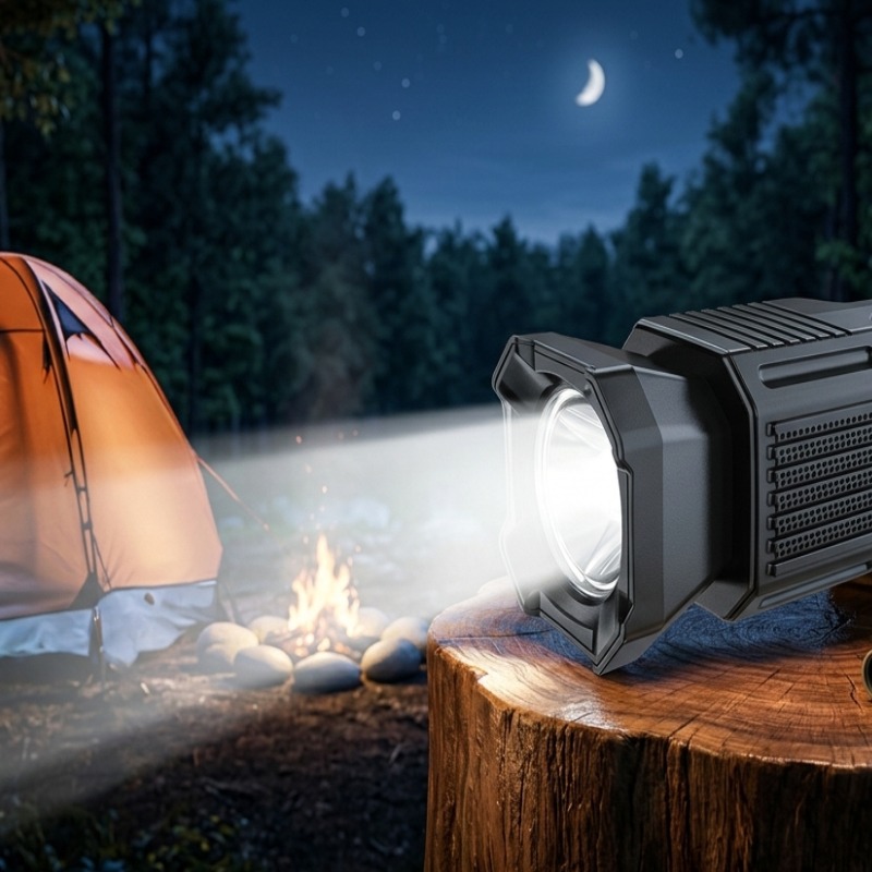 Lampe Torche LED SING-E 8W Sans Fil Et Haut Parleur - Noir - Image 2