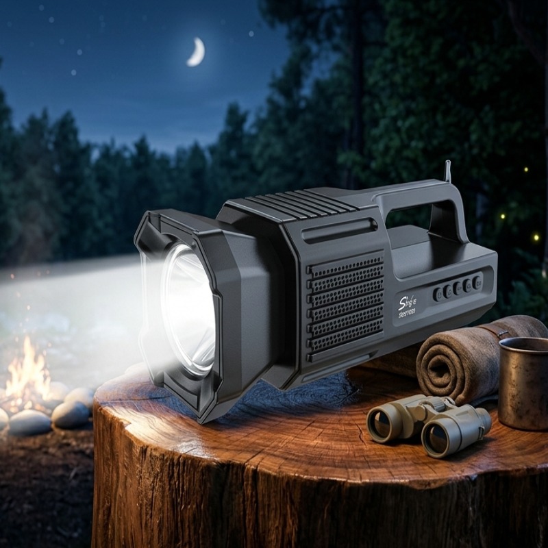Lampe Torche LED SING-E 8W Sans Fil Et Haut Parleur - Noir - Image 3