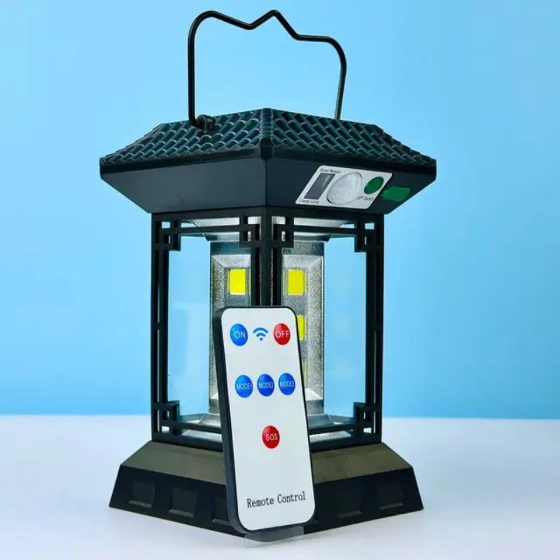 LANTERNE AVEC PANNEAU SOLAIRE DÉTECTEUR DE MOUVEMENT ET TÉLÉCOMMANDE CL-T60  - Image 3