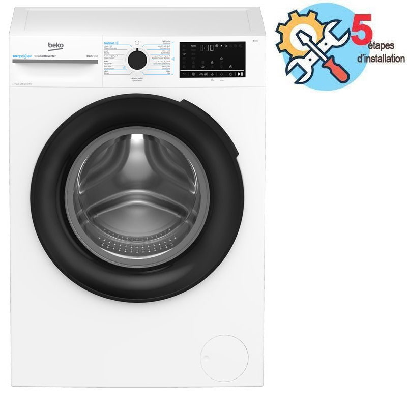 Lave Linge Frontal BEKO BM1WFU36200BW 6kg - Blanc