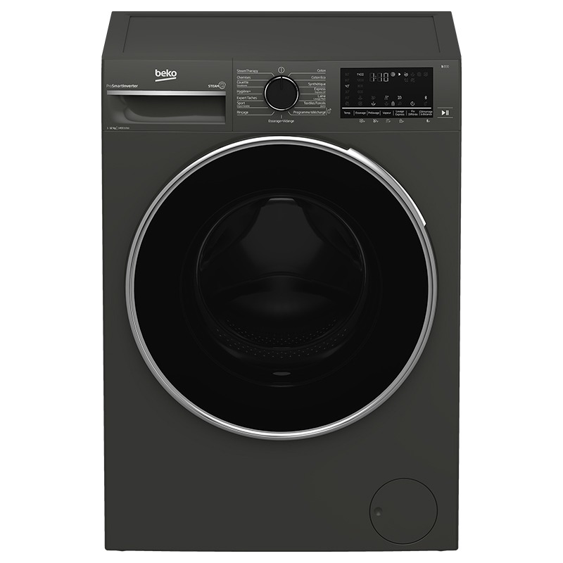 Lave Linge Frontal BEKO B3WFT51242MG 12kg - Gris Foncé - Image 3