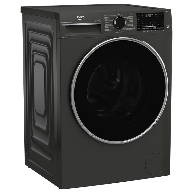 Lave Linge Frontal BEKO B3WFT51242MG 12kg - Gris Foncé - Image 5
