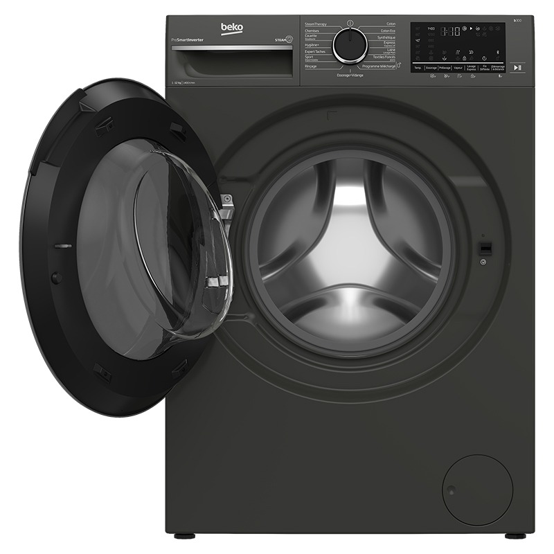 Lave Linge Frontal BEKO B3WFT51242MG 12kg - Gris Foncé - Image 4
