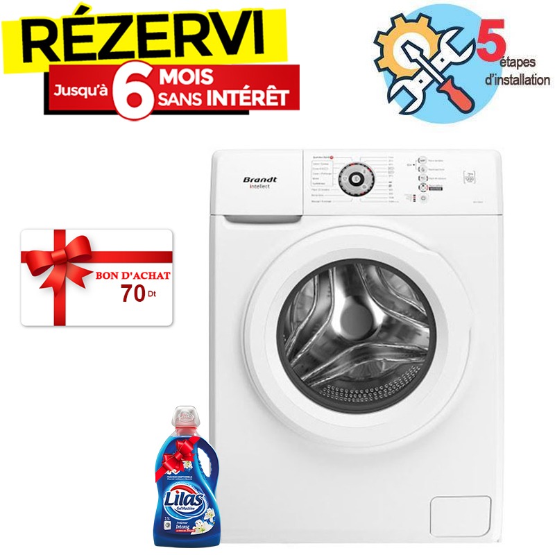 Lave Linge Frontale BRANDT 7 Kg Blanc (BAL72WW), Photo boutique MyTek chez MyTek