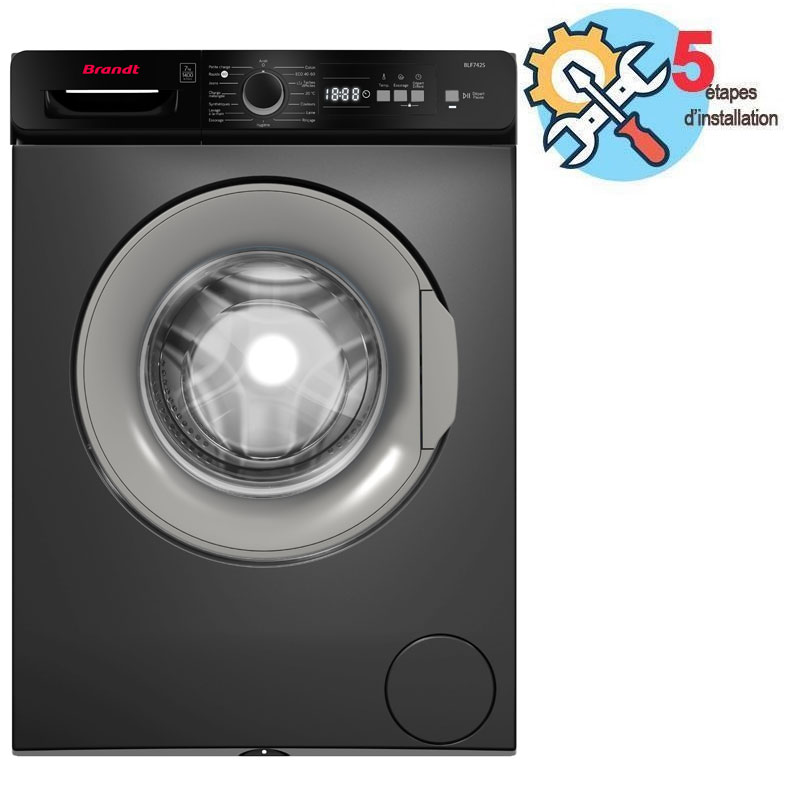 Lave Linge Frontal BRANDT BLF742S 7kg - Silver