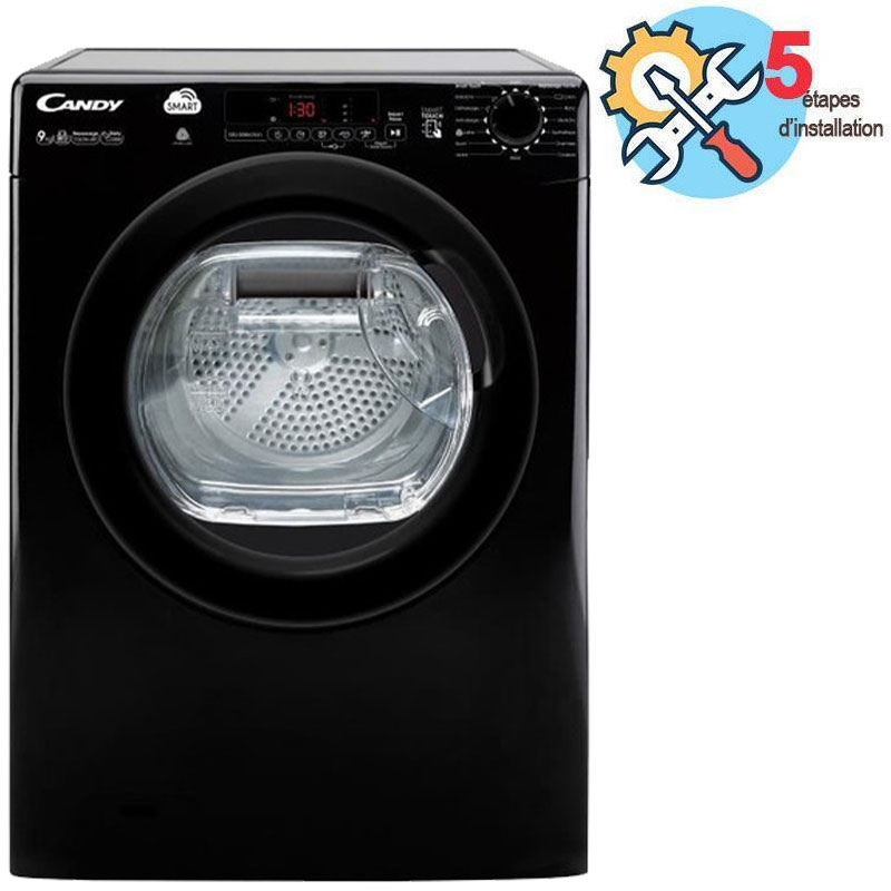 Lave Linge Frontal CANDY CO1484TMBB-04 9Kg - Noir, Photo boutique MyTek chez MyTek