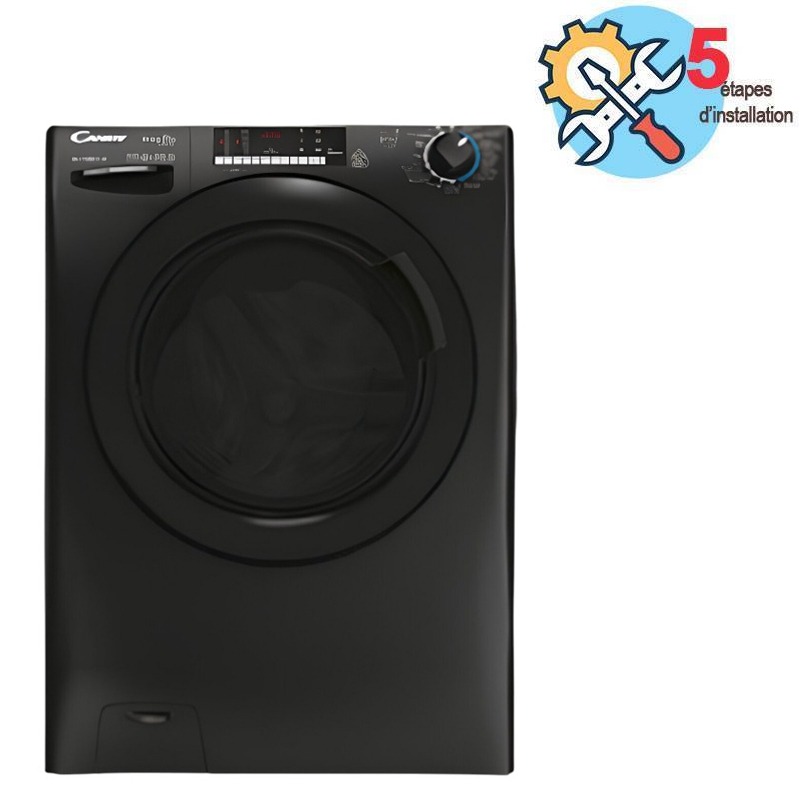 Lave Linge Frontal CANDY CO1484TMBB-04 9Kg A+++ - Noir 