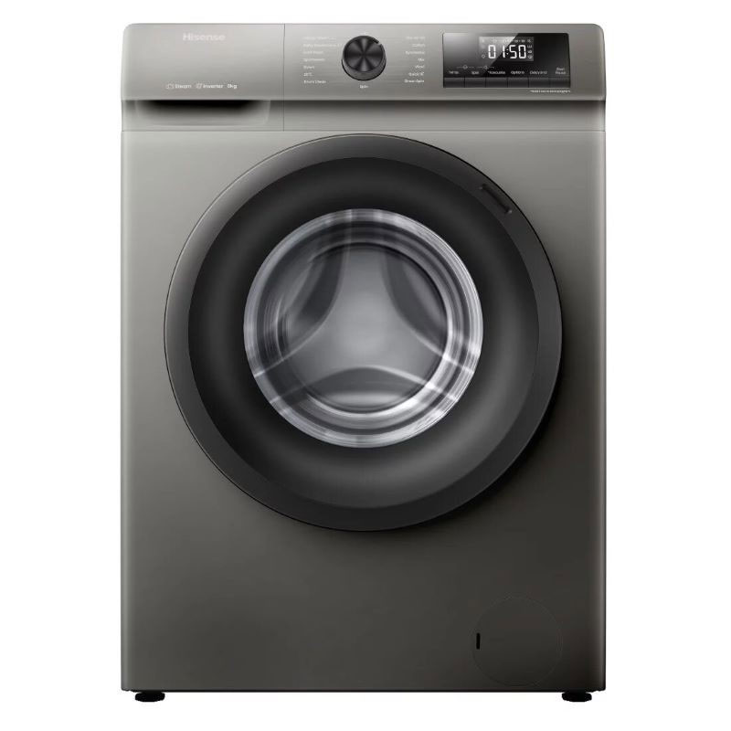 Lave Linge Frontal Inverter HISENSE WFQP8014EVMT 8kg - Silver - Image 3