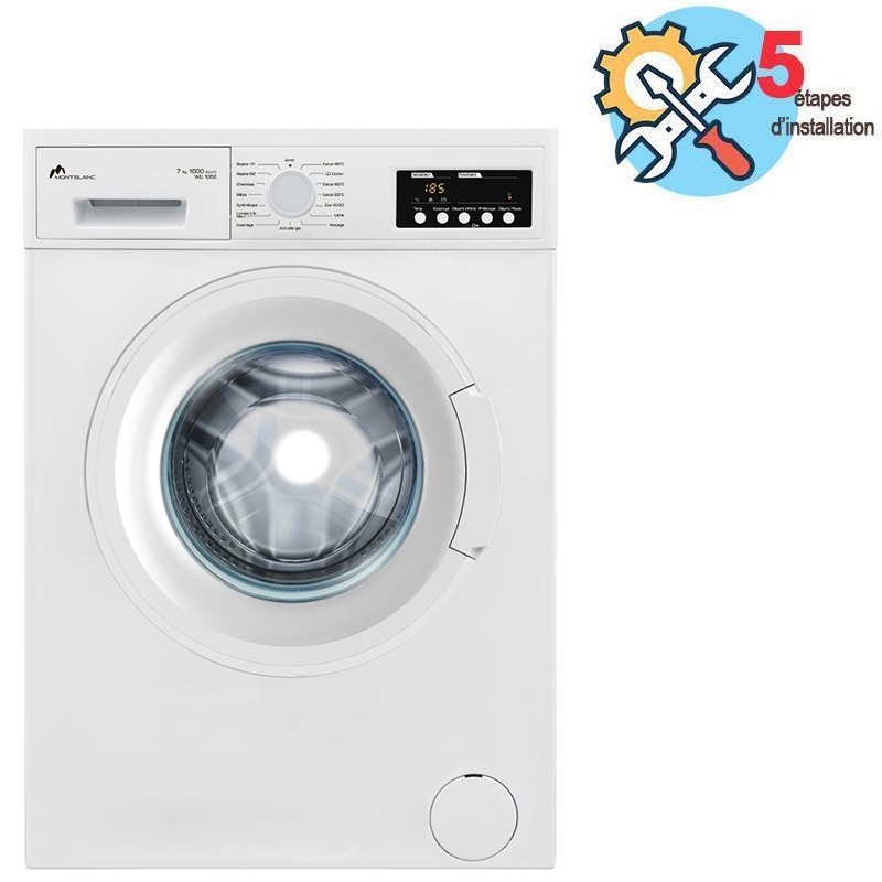 Lave Linge Frontal MONTBLANC WM7100B 7kg - Blanc, Photo boutique MyTek chez MyTek
