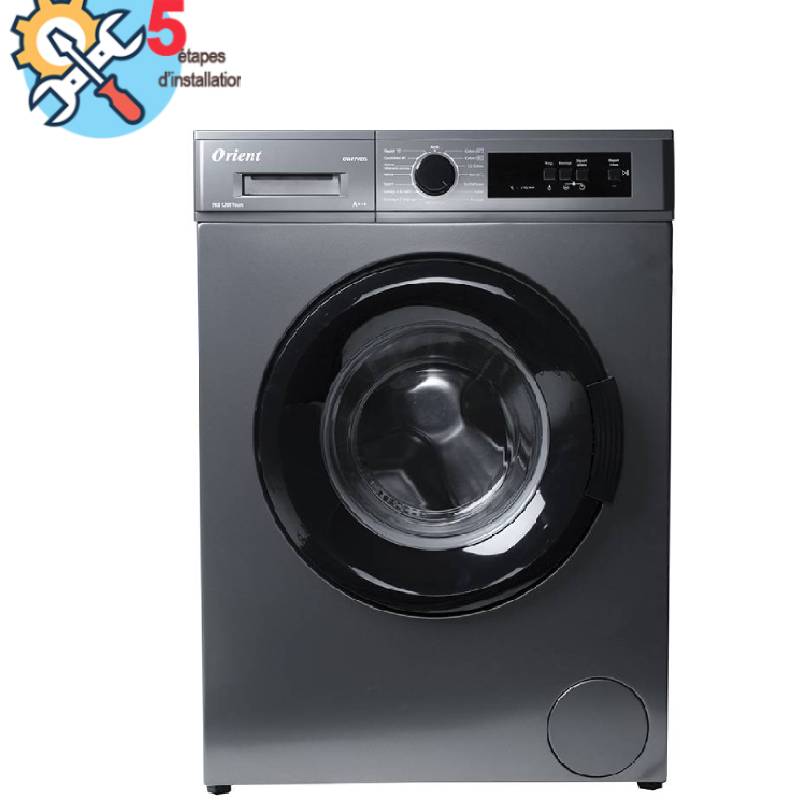 Lave Linge Frontal ORIENT OW-F7V01S 7Kg - Silver, Photo boutique MyTek chez MyTek