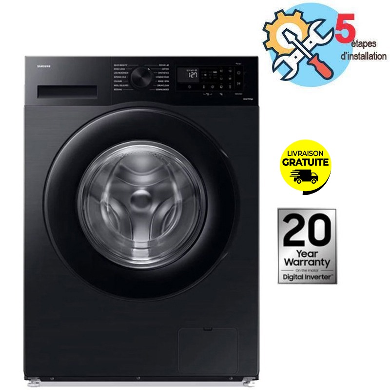Lave Linge Frontal SAMSUNG WW90CG0EDABAS 9Kg - Noir, Photo boutique MyTek chez MyTek