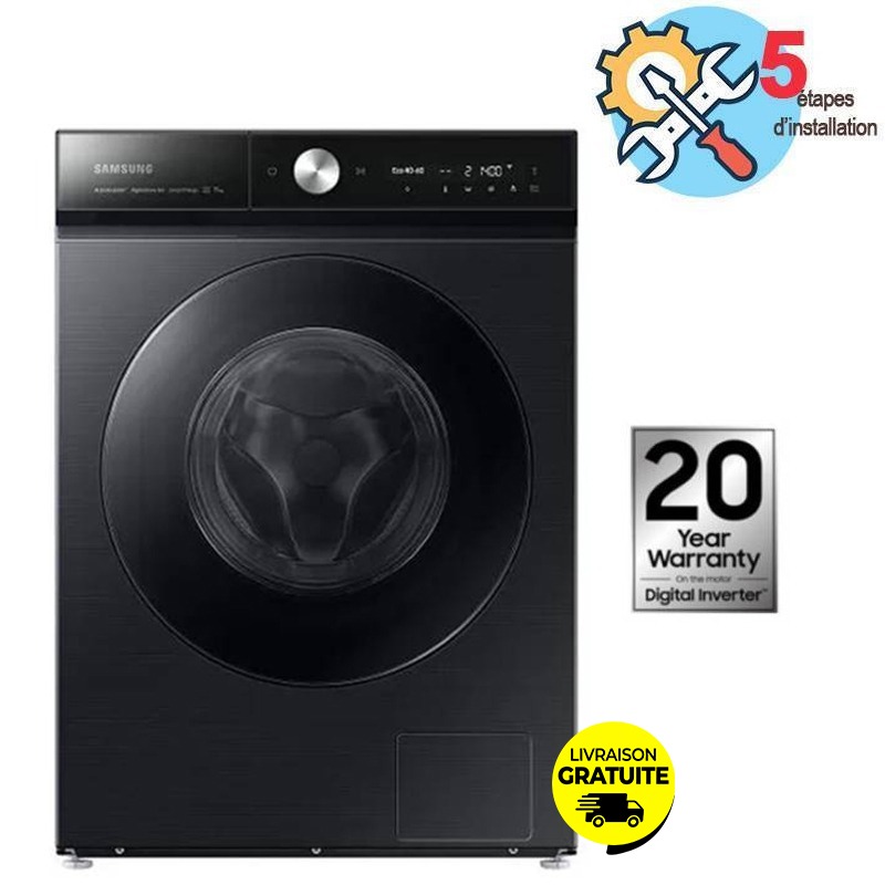 Lave Linge Frontale SAMSUNG WW11B1944DGB 11Kg - Noir, Photo boutique MyTek chez MyTek