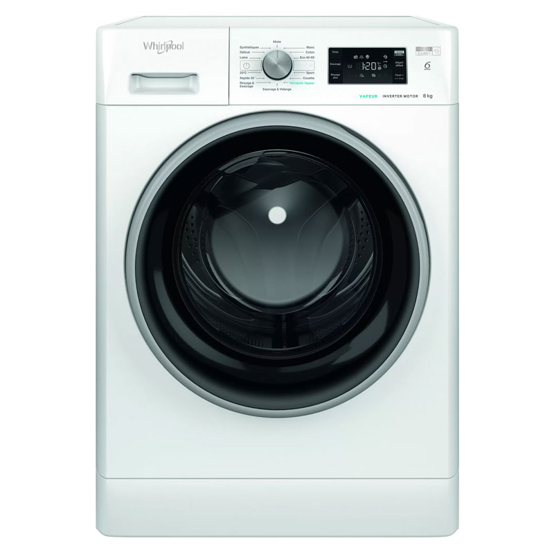 Lave linge Frontal WHIRLPOOL FFWB8248WBS-VNA 8kg + Det 2.5L + 1L - Image 3