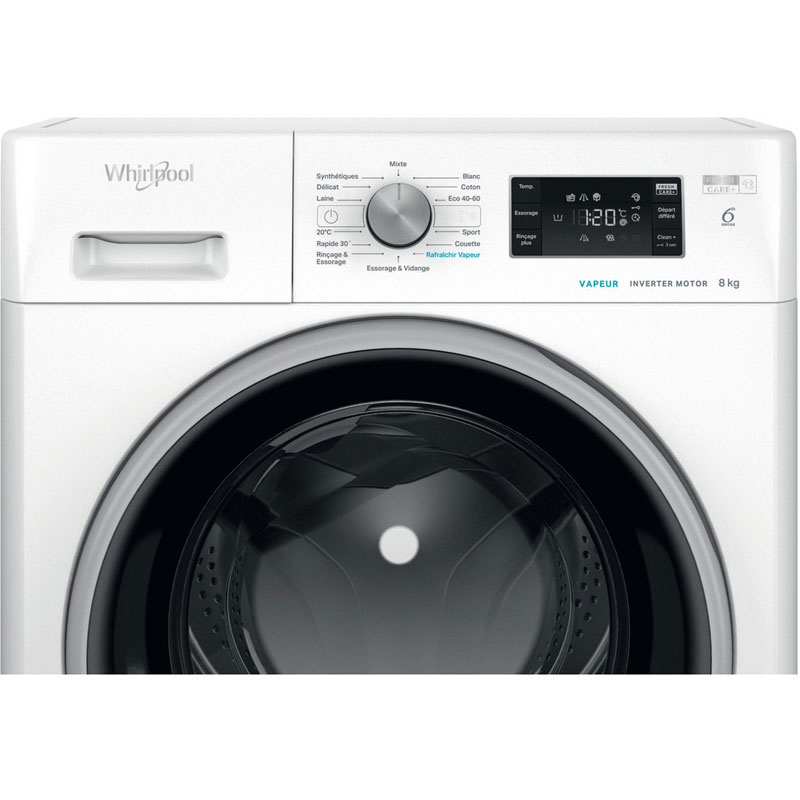 Lave linge Frontal WHIRLPOOL FFWB8248WBS-VNA 8kg + Det 2.5L + 1L - Image 4