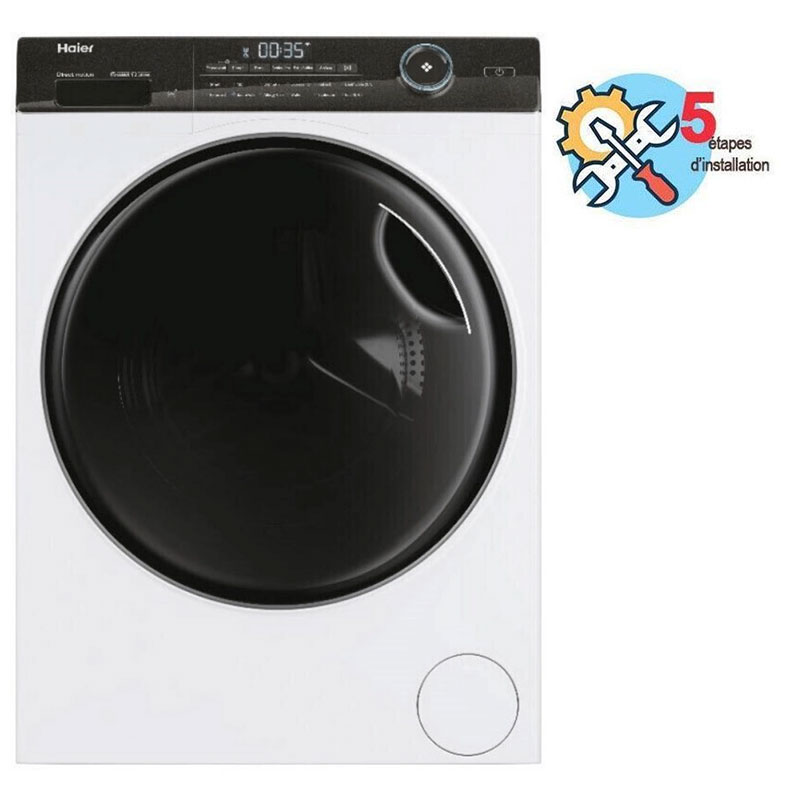 Lave Linge Frontal Inverter HAIER HW90-B145X-LINE 9Kg Wif- Blanc, Photo boutique MyTek chez MyTek