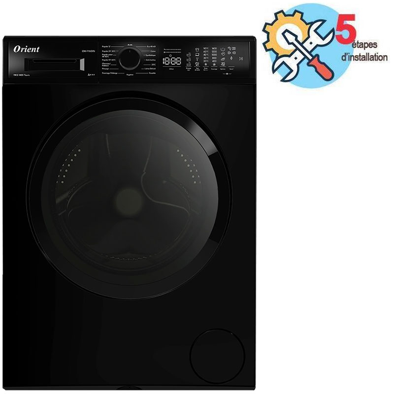  Lave Linge Frontal Inverter ORIENT OW-F11V01N 11Kg - Noir