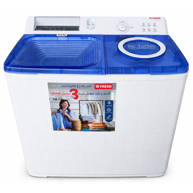 Lave Linge Semi-Automatique FRESH TT-15 15kg - Blanc&Bleu, Photo boutique MyTek chez MyTek