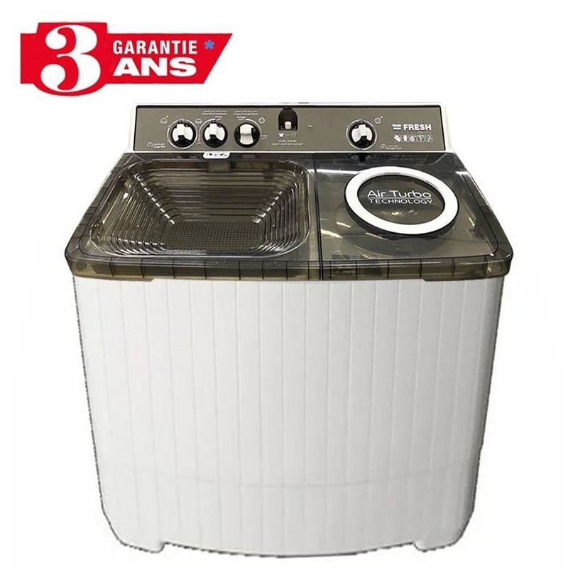 Machine à Laver Semi Automatique Fresh TTW-13G 13Kg Blanc & Gris, Photo boutique MyTek chez MyTek