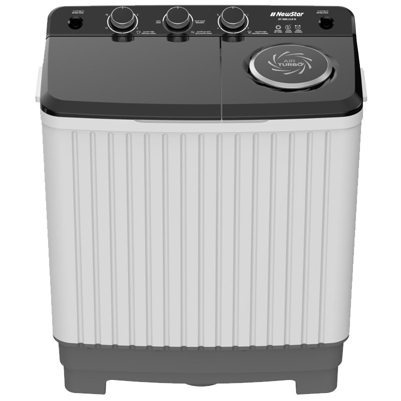 Lave Linge Semi Automatique Top NEWSTAR DT080-110 8Kg - Bleu & Noir