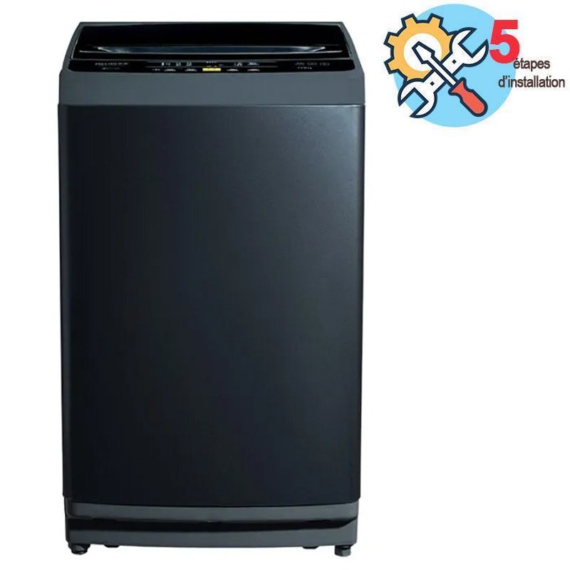 Lave linge Top BIOLUX MTOP-13S 13 Kg - Acier Noir