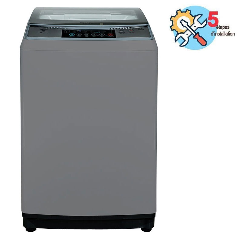 Lave Linge Top CONDOR WL10-MS35 10.5 kg - Silver - Image 2