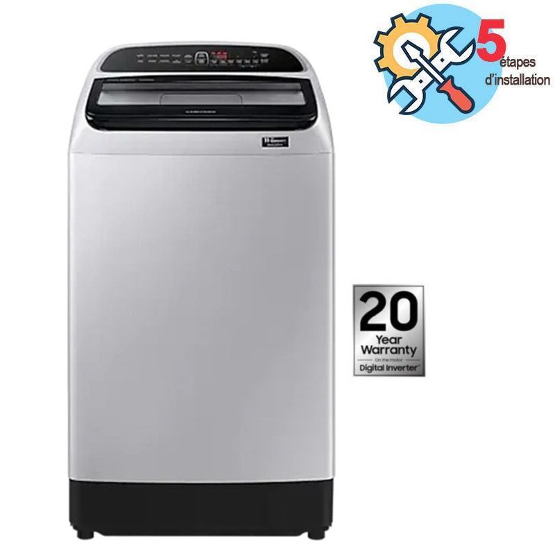 Lave Linge Top SAMSUNG Dual Wash 12 kg - Silver (WA12T5260BY), Photo boutique MyTek chez MyTek