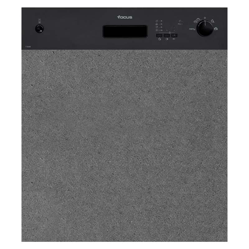 Focus F 500B - Lave-vaisselle semi-encastrable, 12 couverts, 4 programmes, noir, Photo boutique MyTek chez MyTek